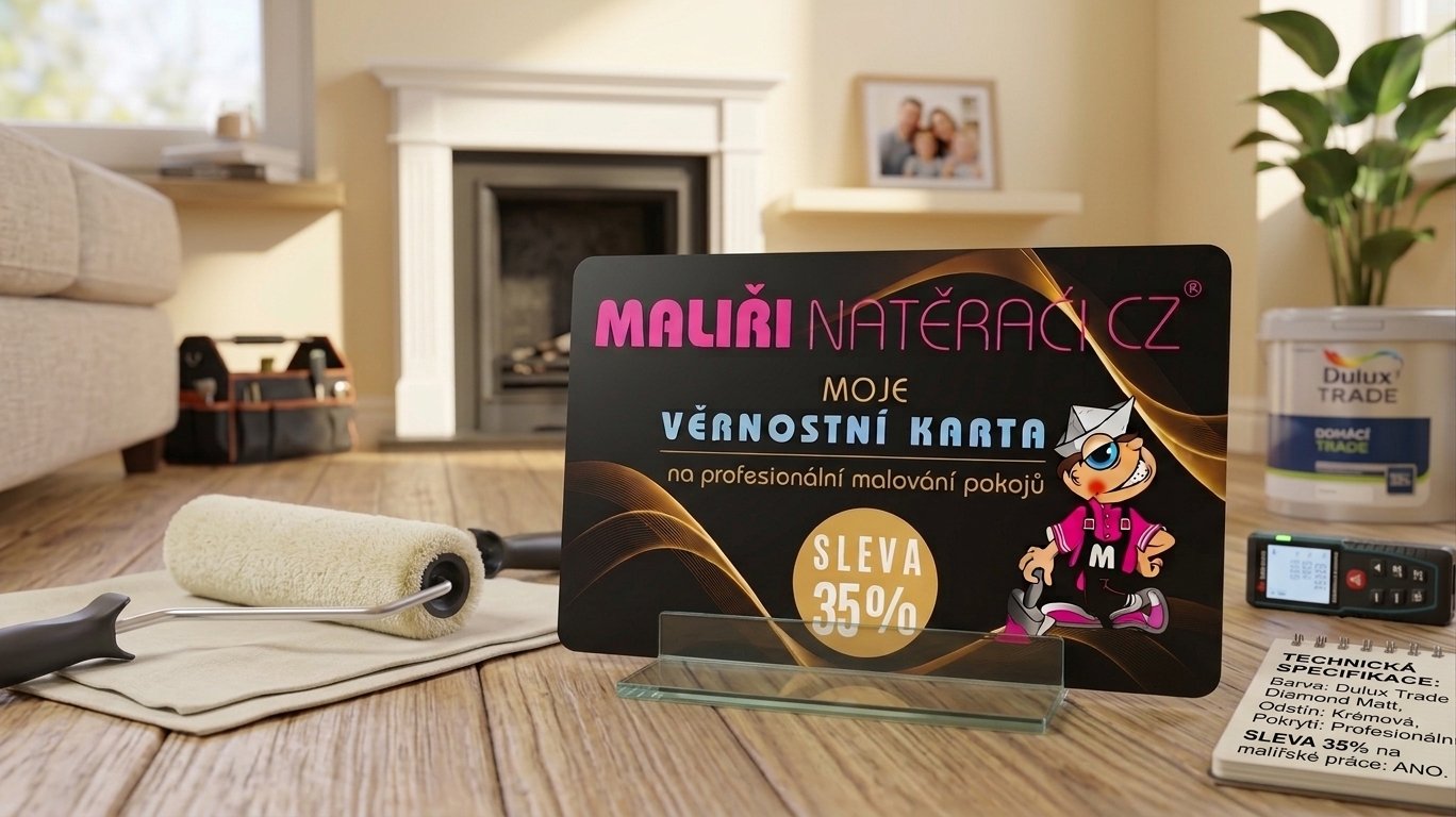 Věrnostní karta na malování pokojů